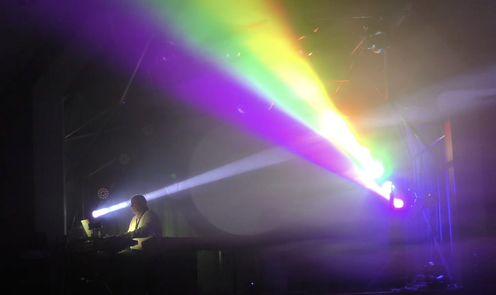Time — spectrum of light across the stage
